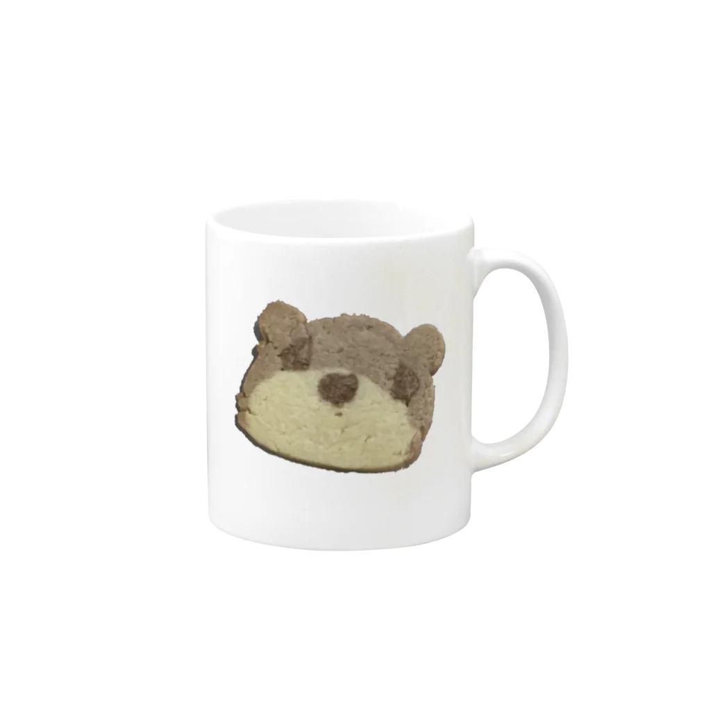 クマバチゴルフ倶楽部のクマさんクッキー Mug :right side of the handle