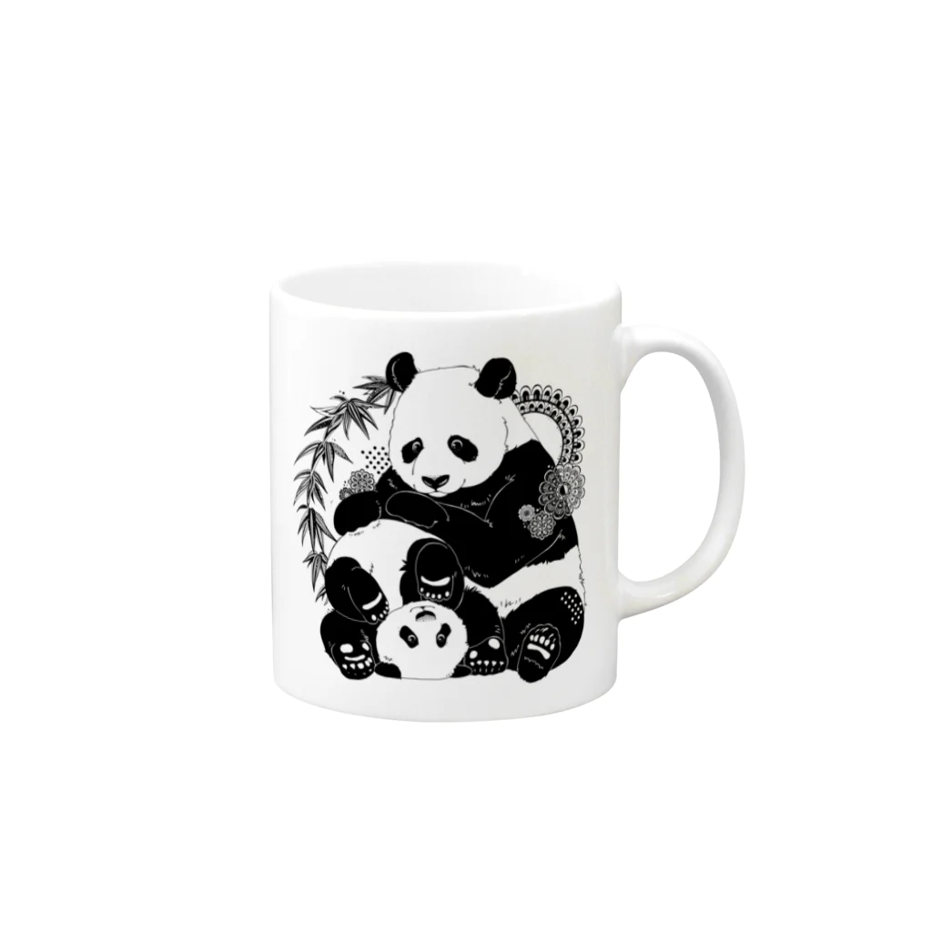 Happy HappyのPANDA マグカップの取っ手の右面