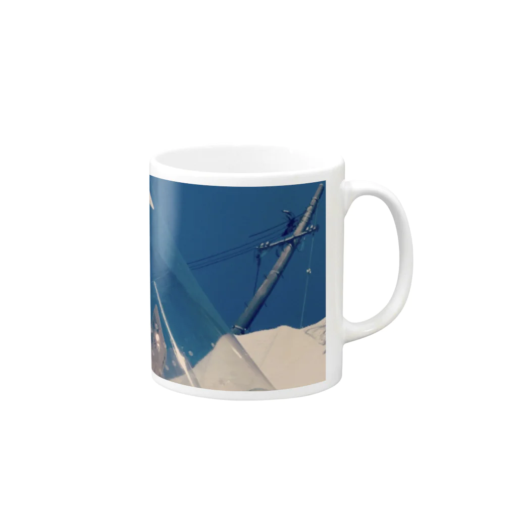 梢の暑い Mug :right side of the handle