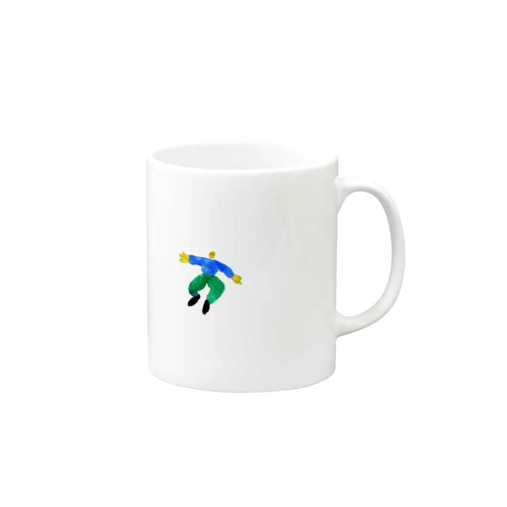 わやたにの男の子ひゅーん Mug :right side of the handle