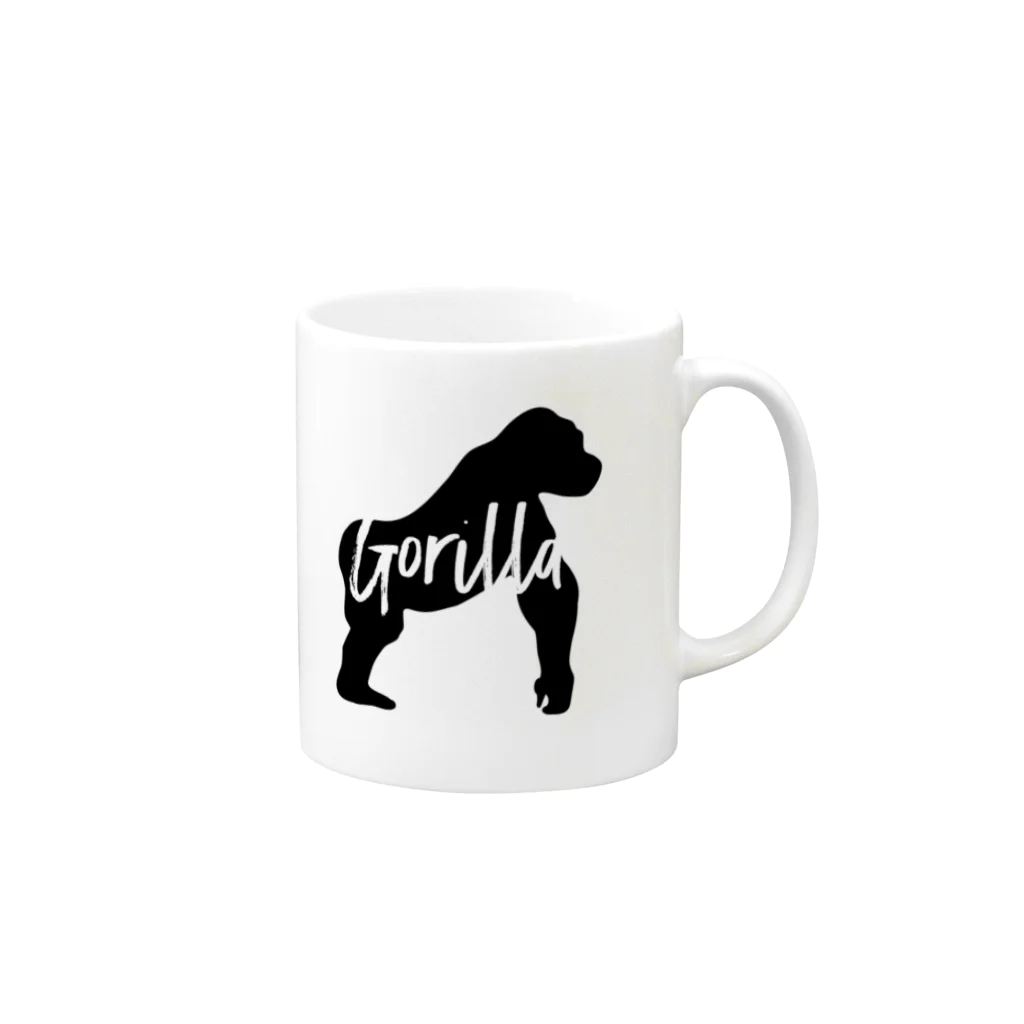Official-gorillaのOfficial.gorilla(ロゴ) Mug :right side of the handle