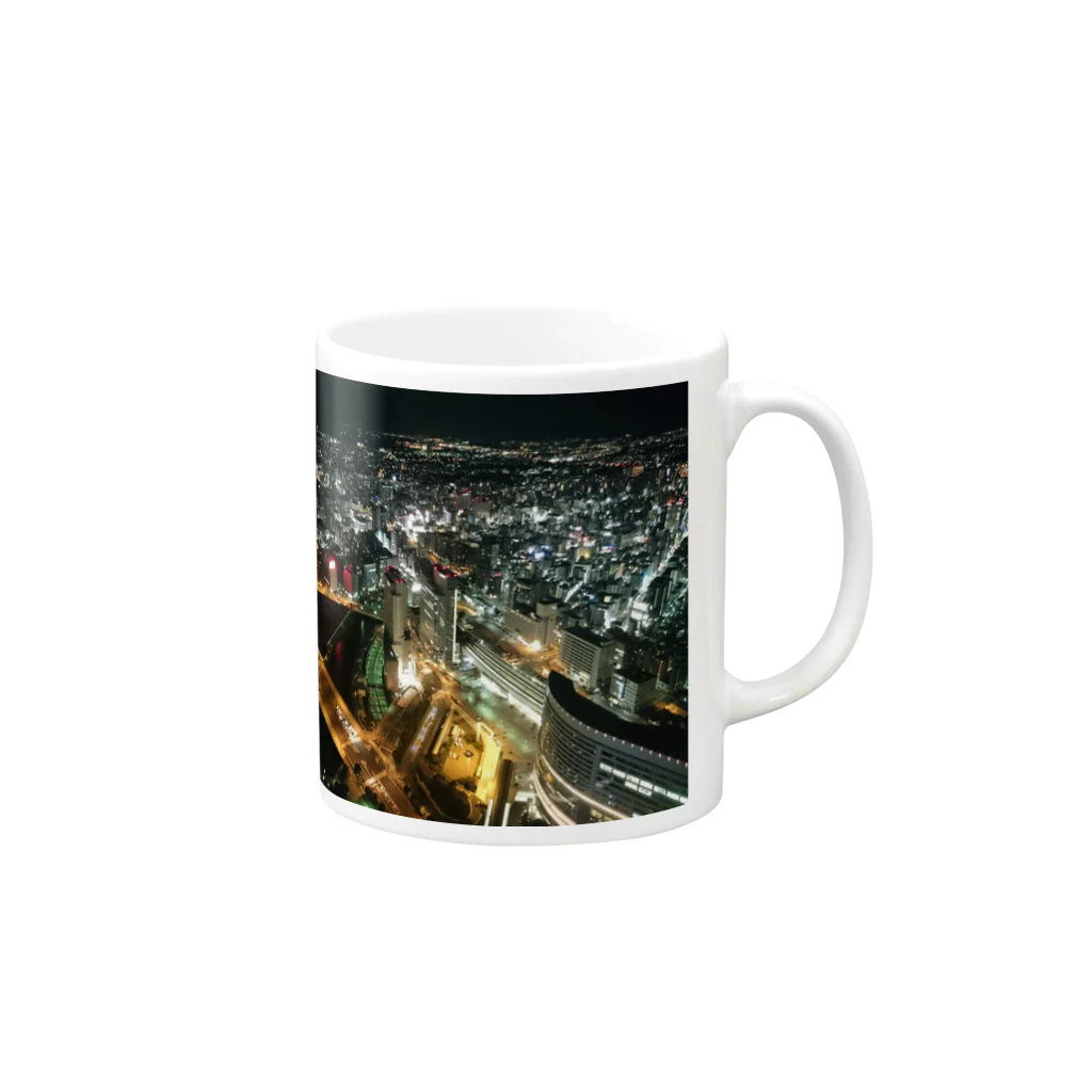 Ayanaのyokohama night Mug :right side of the handle