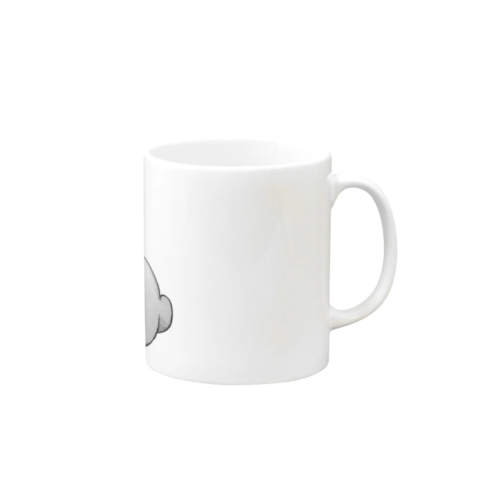 にょの素うさ Mug :right side of the handle