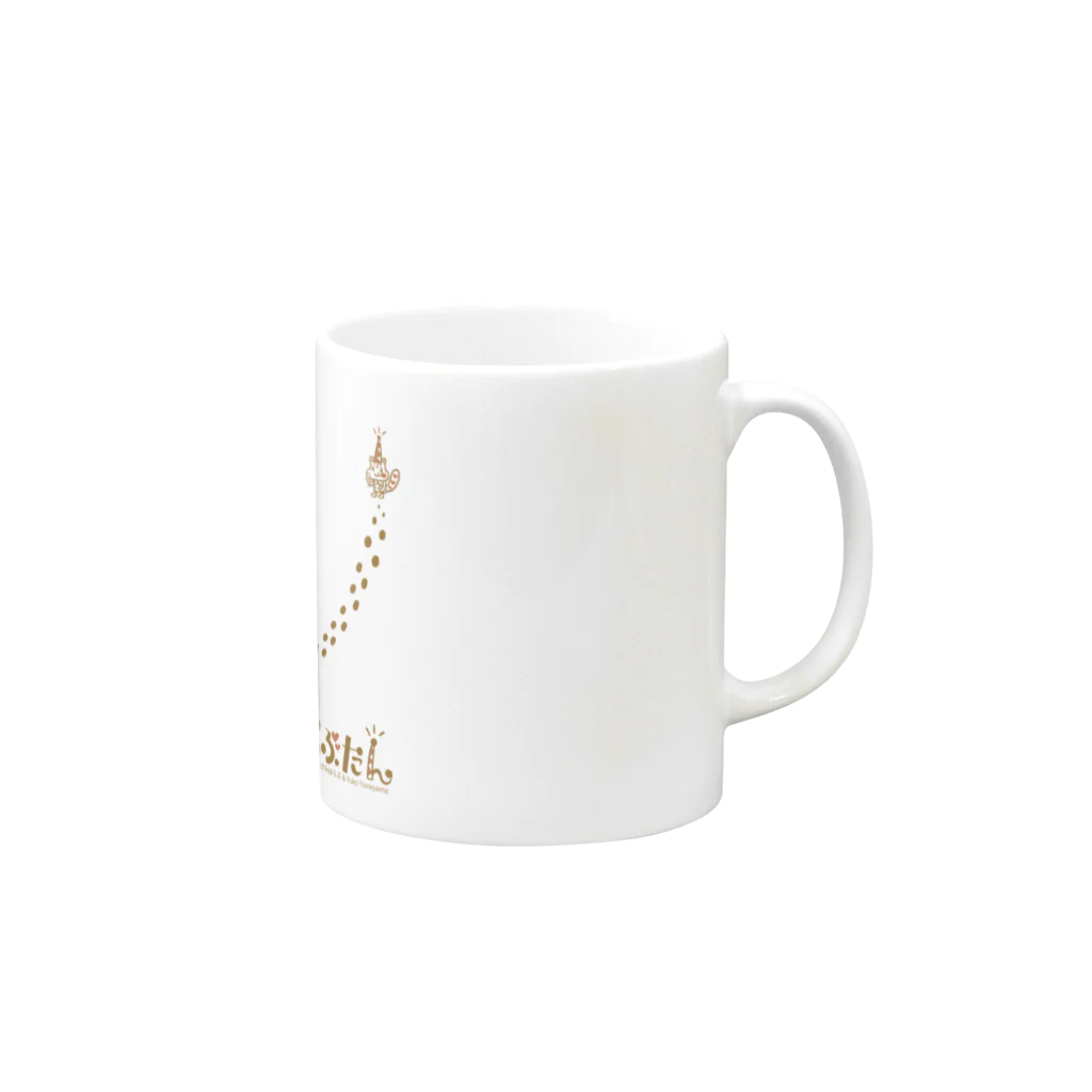 studiopuanpowanのらぶたん Mug :right side of the handle