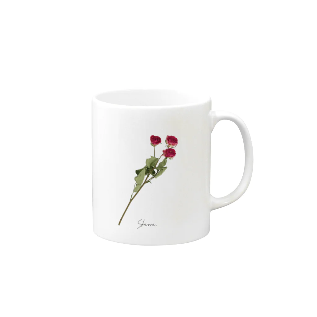 She me.のローズ #02 Mug :right side of the handle