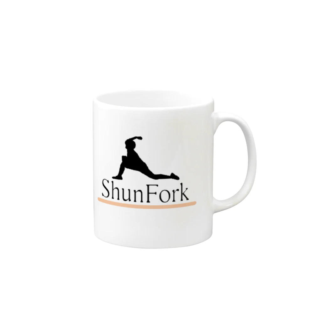 ShunForkのShunFork〜ロゴ〜 Mug :right side of the handle