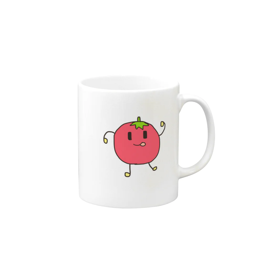 gnoのとまとちゃん Mug :right side of the handle