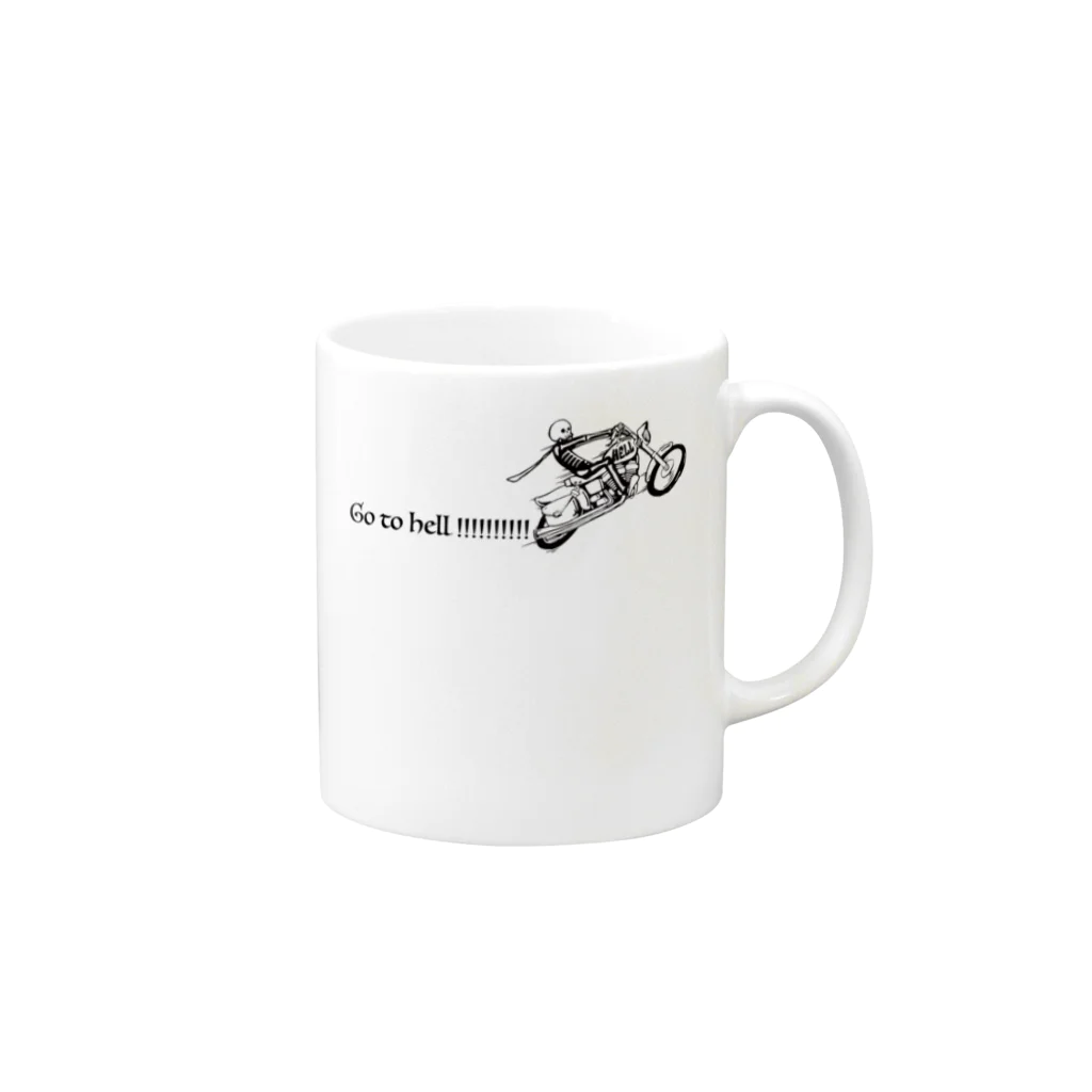 JOKERS FACTORYのHELL Mug :right side of the handle