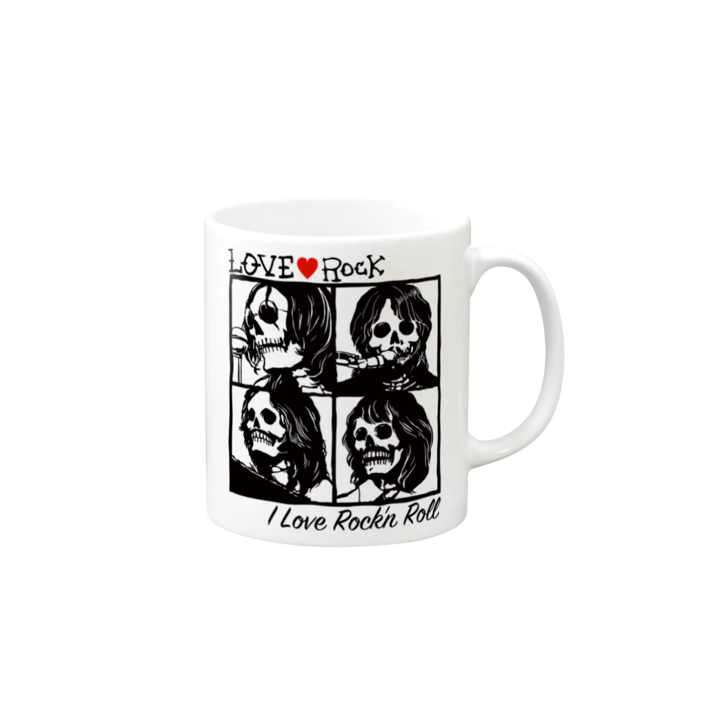 JOKERS FACTORYのLOVE ROCK Mug :right side of the handle