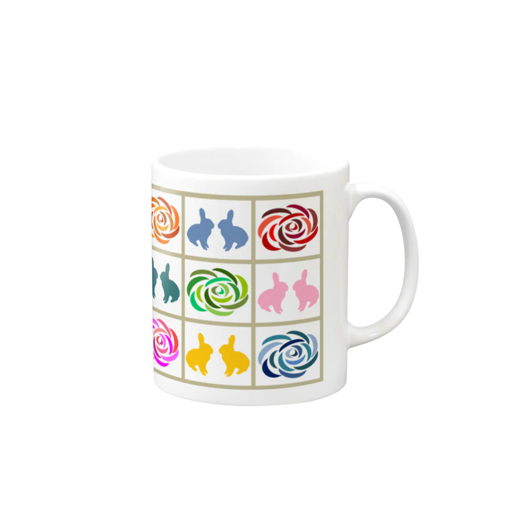 うさぎのきた道&のごばんのめCとC Mug :right side of the handle