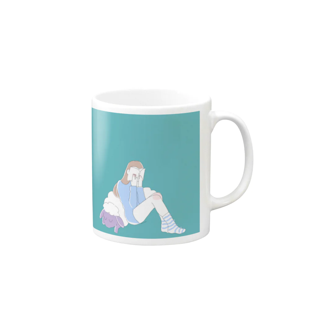 who am I ?のGIRL 3 Mug :right side of the handle