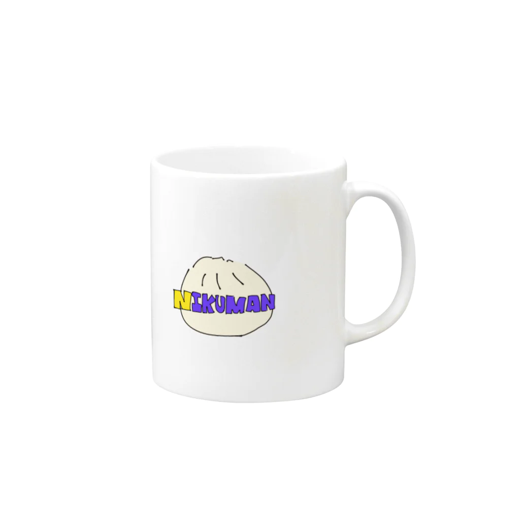 ひらののNIKUMAN Mug :right side of the handle