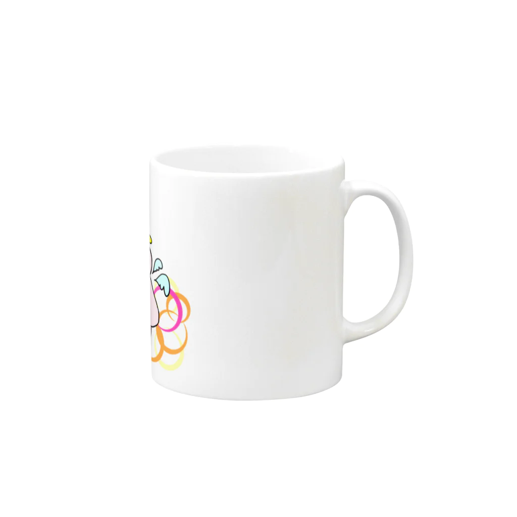 みみみみんこのＭＥyou悪魔と天使 Mug :right side of the handle