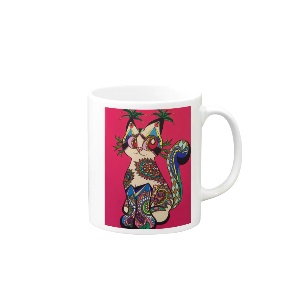 tomoe_yamauchi_love_のLove cat vol.5 Mug :right side of the handle