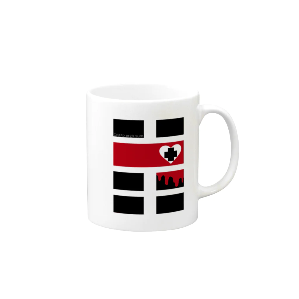 アヤナシトリィSHOPの人生は軽い厨二病くらいがちょうどいい「こぎとえるごすむ編」 Mug :right side of the handle