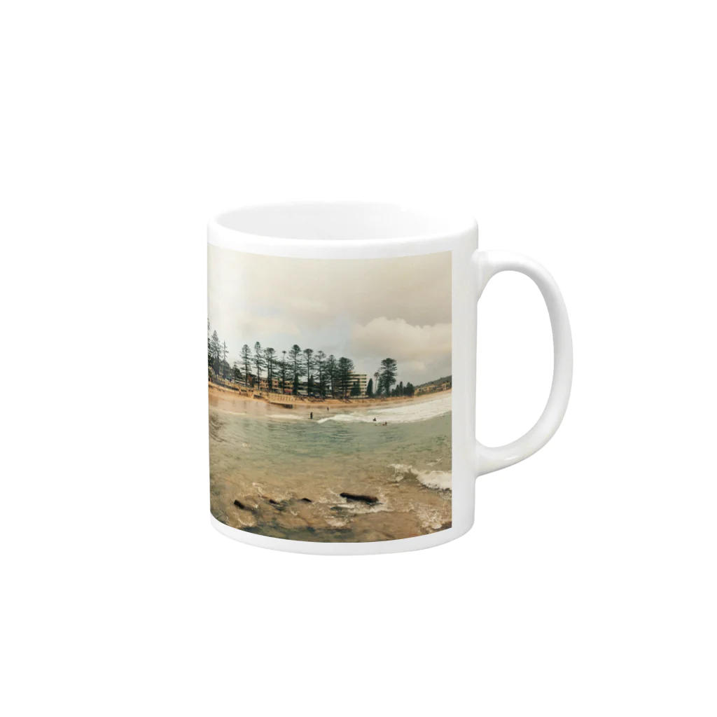 ryooooの世界のビーチ オーストラリア Mug :right side of the handle