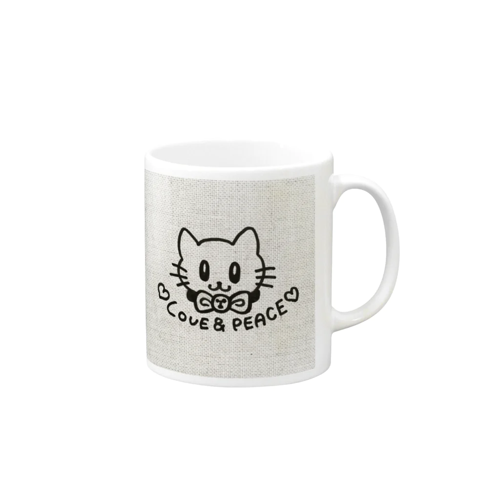 tomoe_yamauchi_love_のLove cat vol.7 Mug :right side of the handle