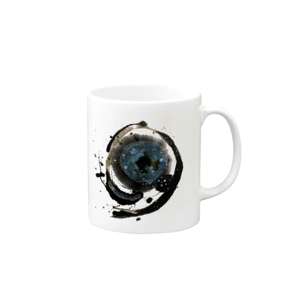 WAMI ARTのウツホ(宇宙) Mug :right side of the handle