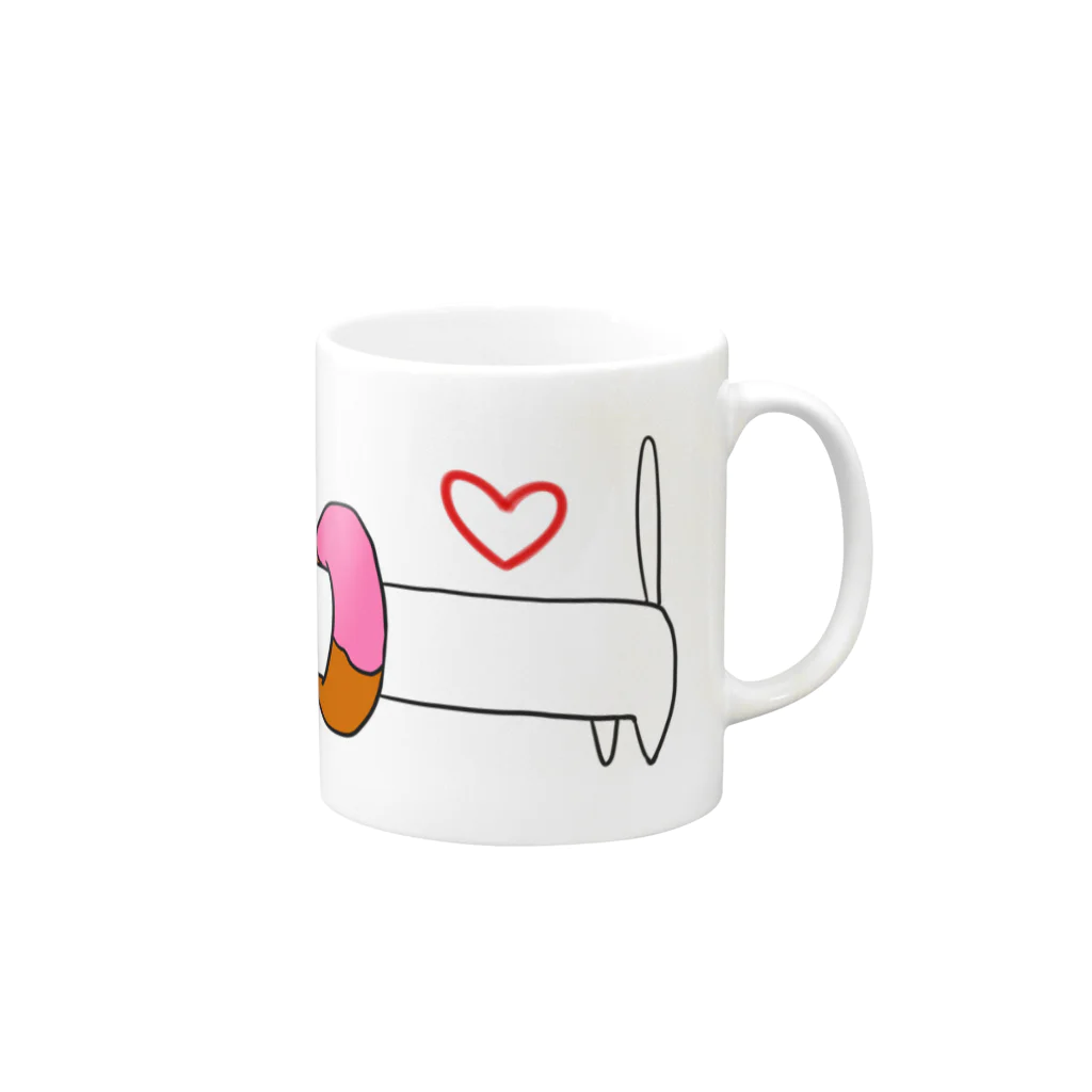 ヴァンにゃのねこ Mug :right side of the handle