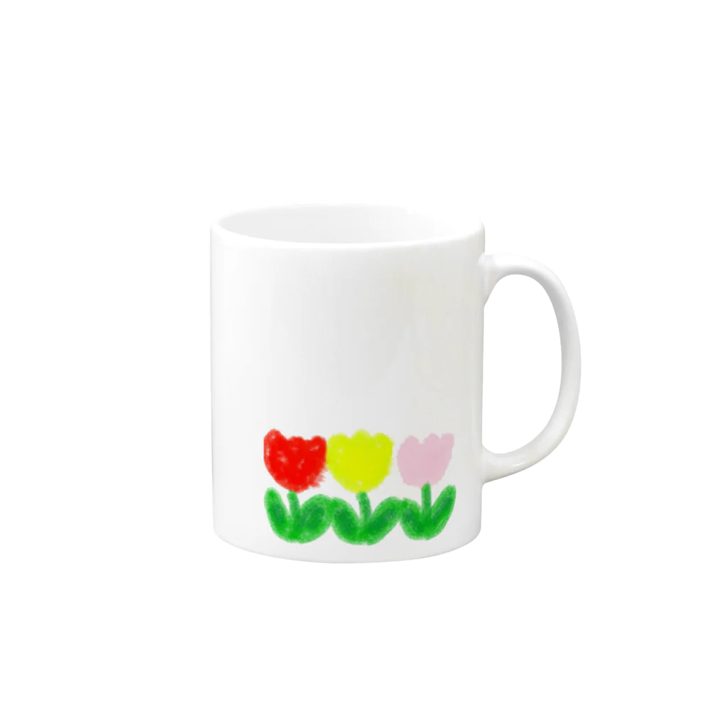 takeminのチューリップ Mug :right side of the handle