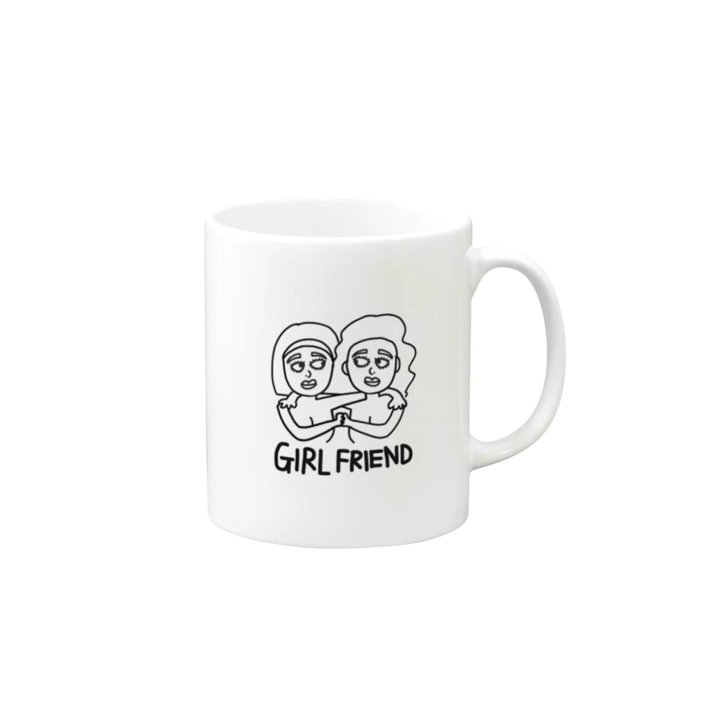 Pretzelのガールフレンド Mug :right side of the handle