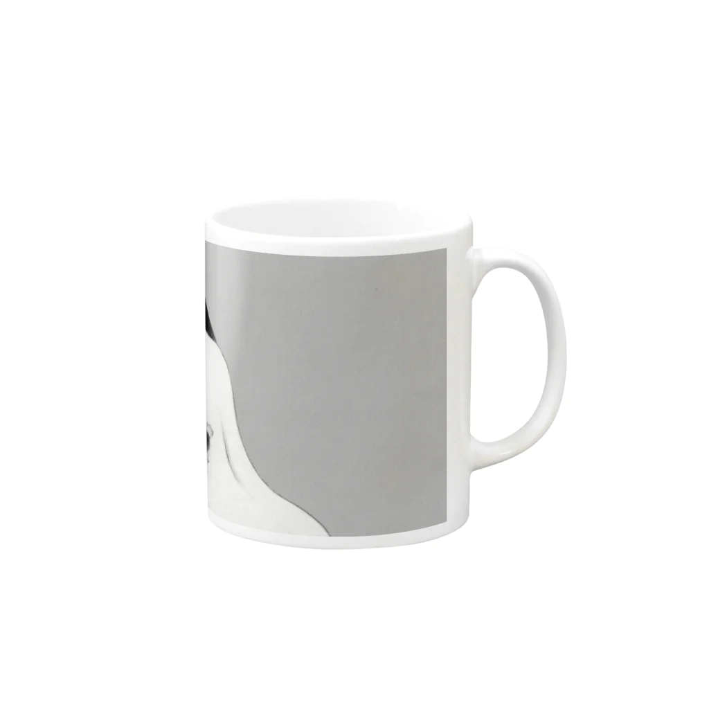 吉田なつ樹（銀河連合）の呪いが解けないマグカップ Mug :right side of the handle