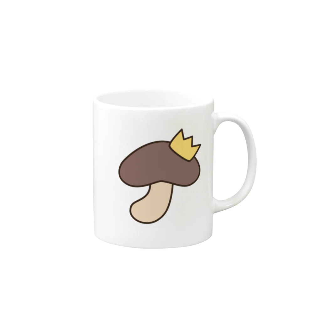 MOF-Island商店のぷりんすしいたけ Mug :right side of the handle