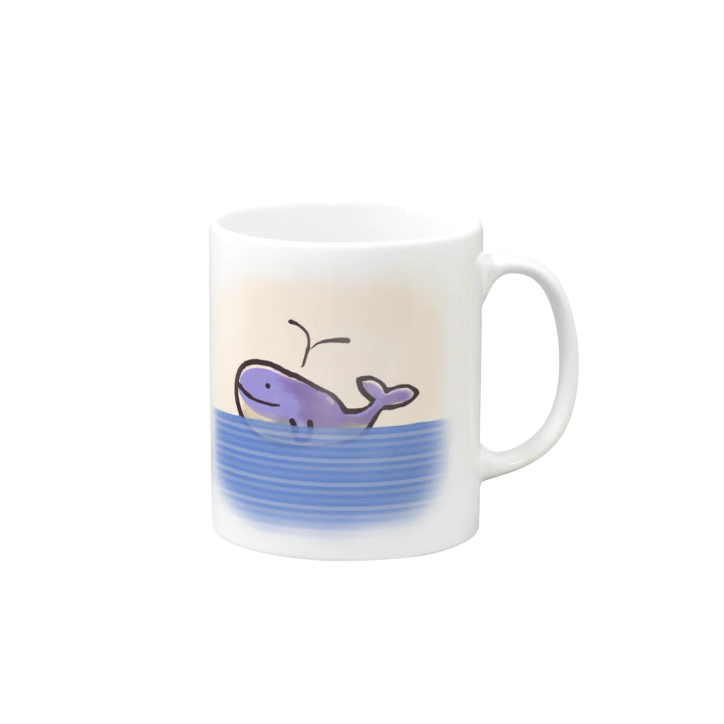 みなみ こいのみなみくじら Mug :right side of the handle