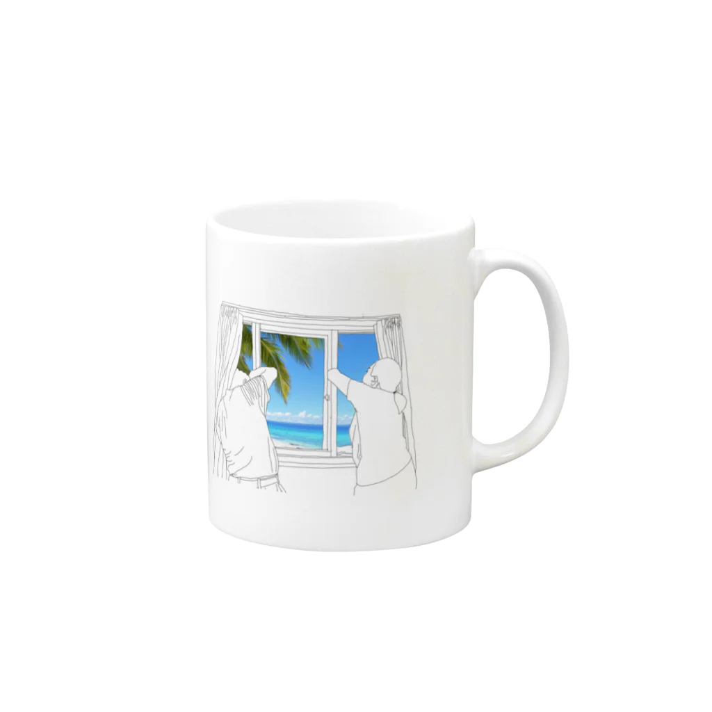 27_laboの窓 Mug :right side of the handle