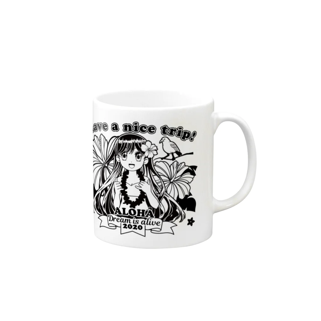Dream is alive online shopのALOHA Mug :right side of the handle