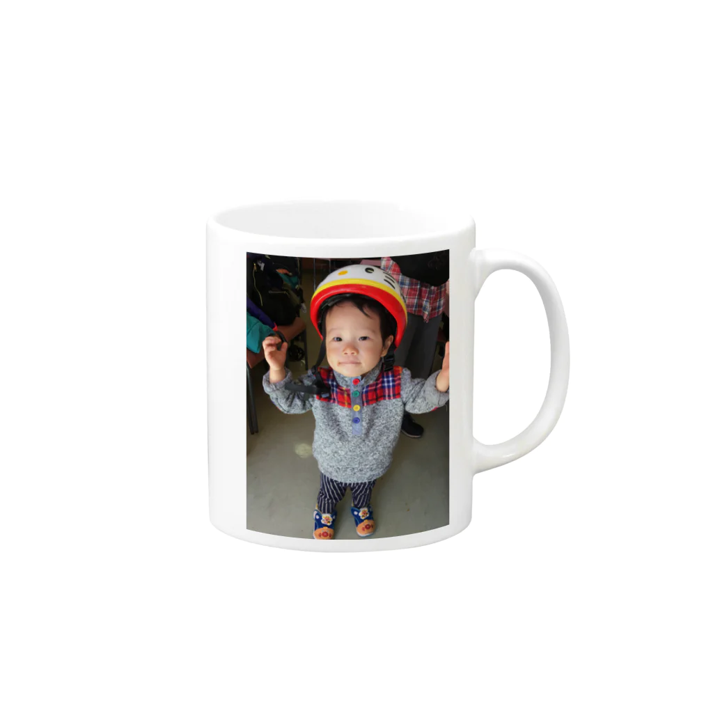 yugababyのゆうちゃん1歳8ヵ月 Mug :right side of the handle