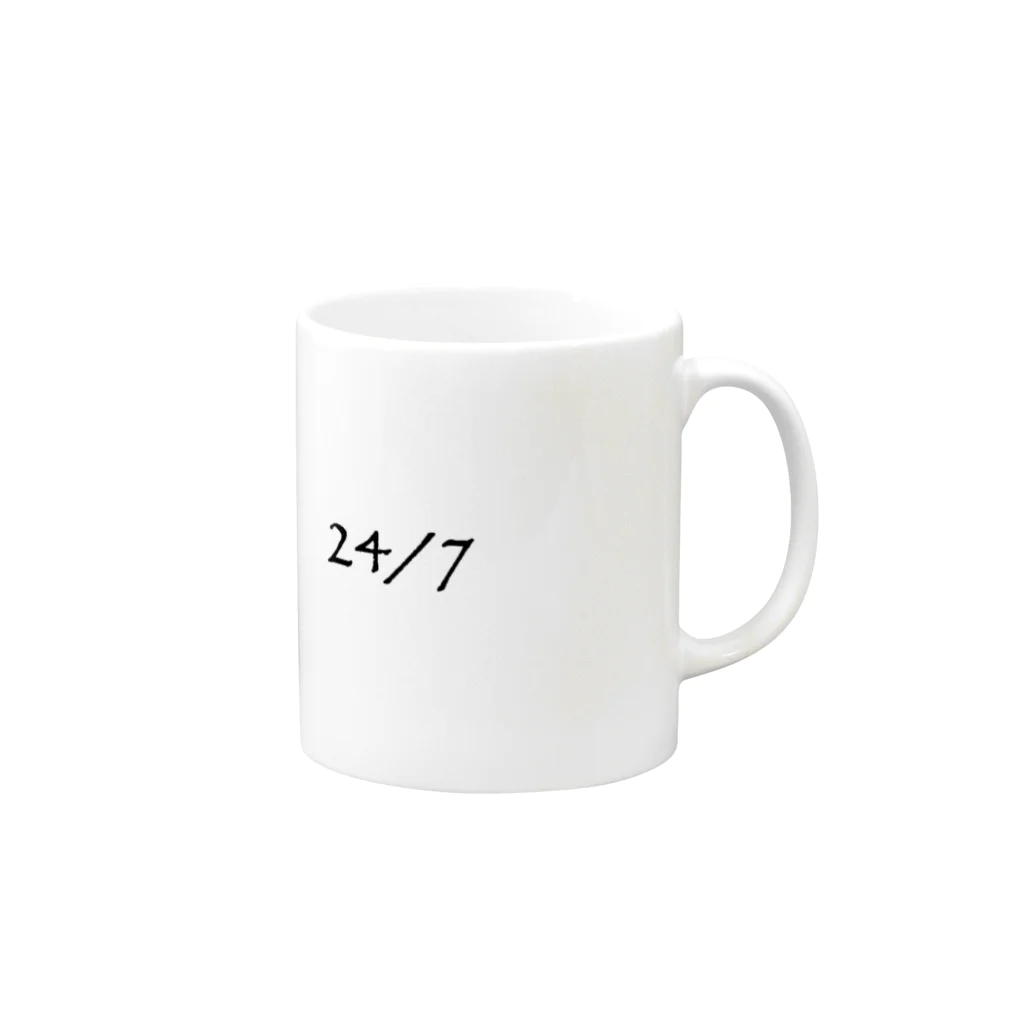 ほのぼのの年中無休 Mug :right side of the handle