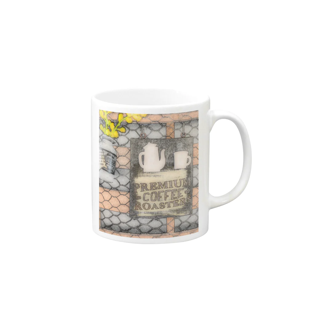 full  of funのカフェ風クリップボード（イラストタイプ） Mug :right side of the handle