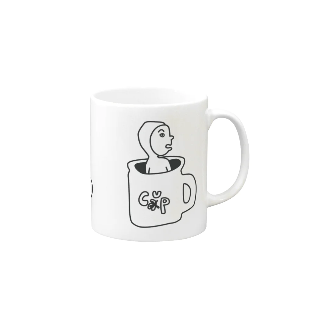 yes_dkのCUP or CAP Mug :right side of the handle