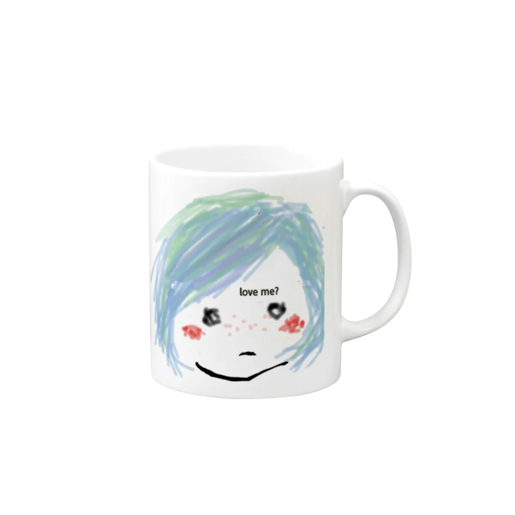 no.14のlove me? Mug :right side of the handle