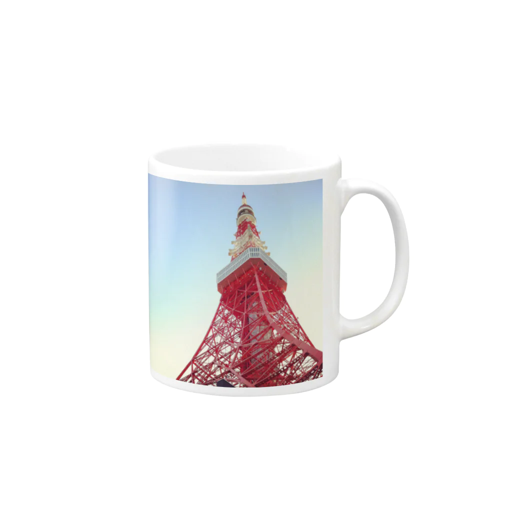 Jellyfish Lab.のTOKYO TOWER 001 Mug :right side of the handle