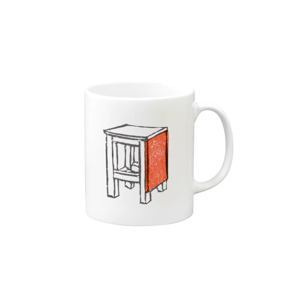 TOKOTOKO DESIGNの放課後図工室 Mug :right side of the handle