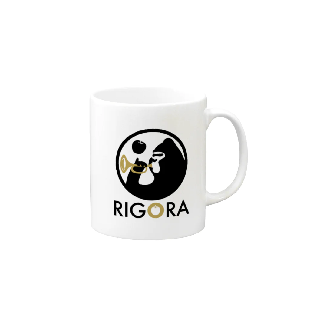 rigoraのrigora　♯ﾉｰｺﾞﾘﾗﾁｬﾚﾝｼﾞ Mug :right side of the handle