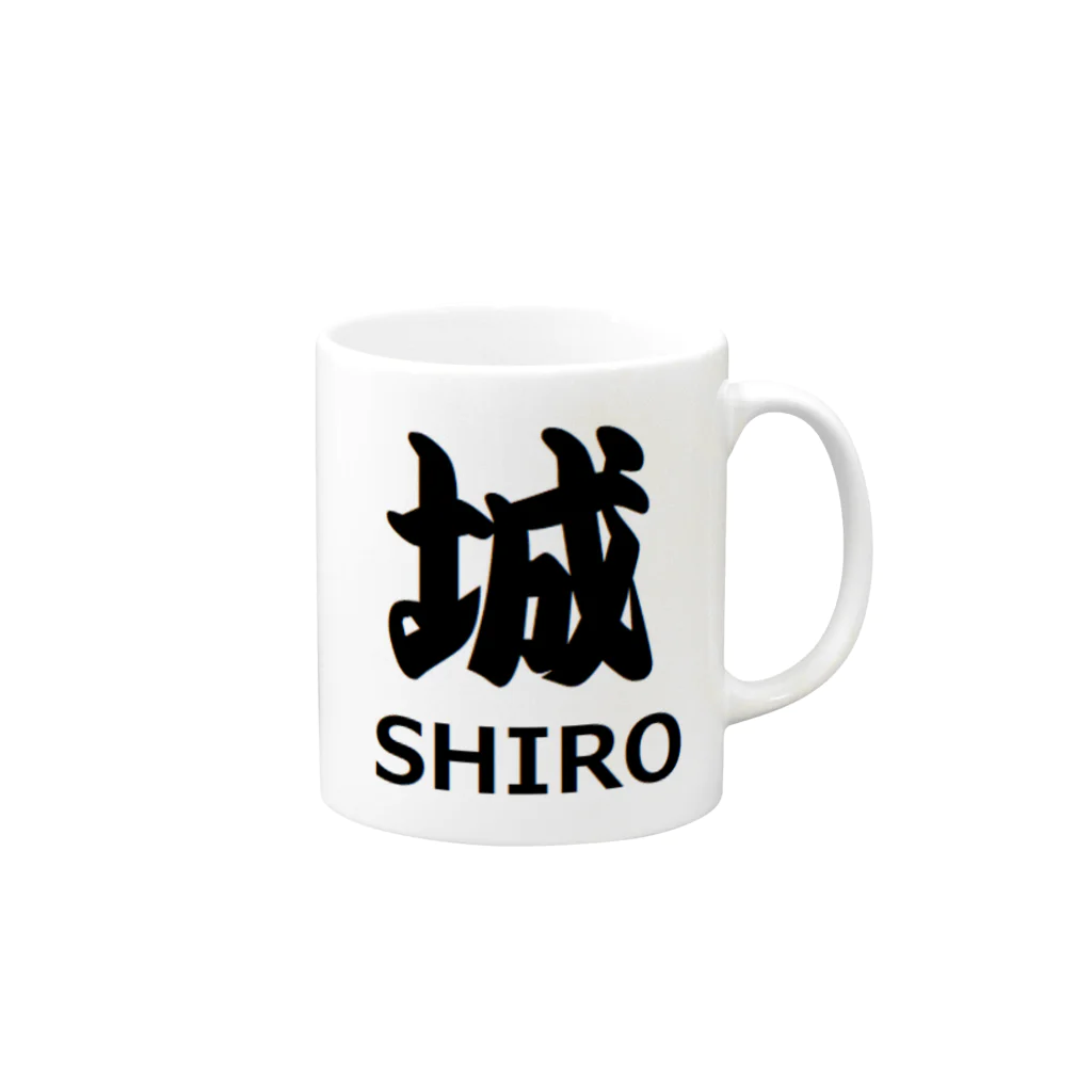 アメリカンベース の城　歴史　日本史 Mug :right side of the handle