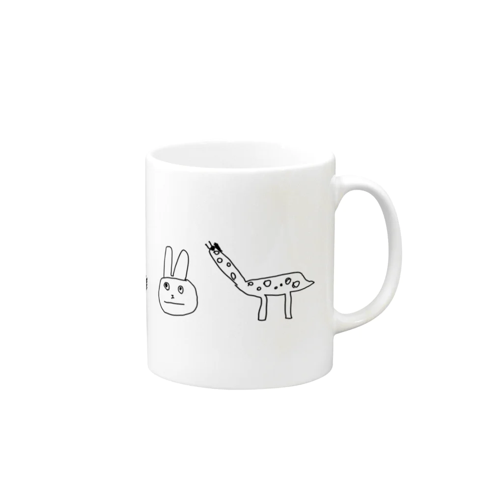 COLUCAのAnimal mug マグカップの取っ手の右面