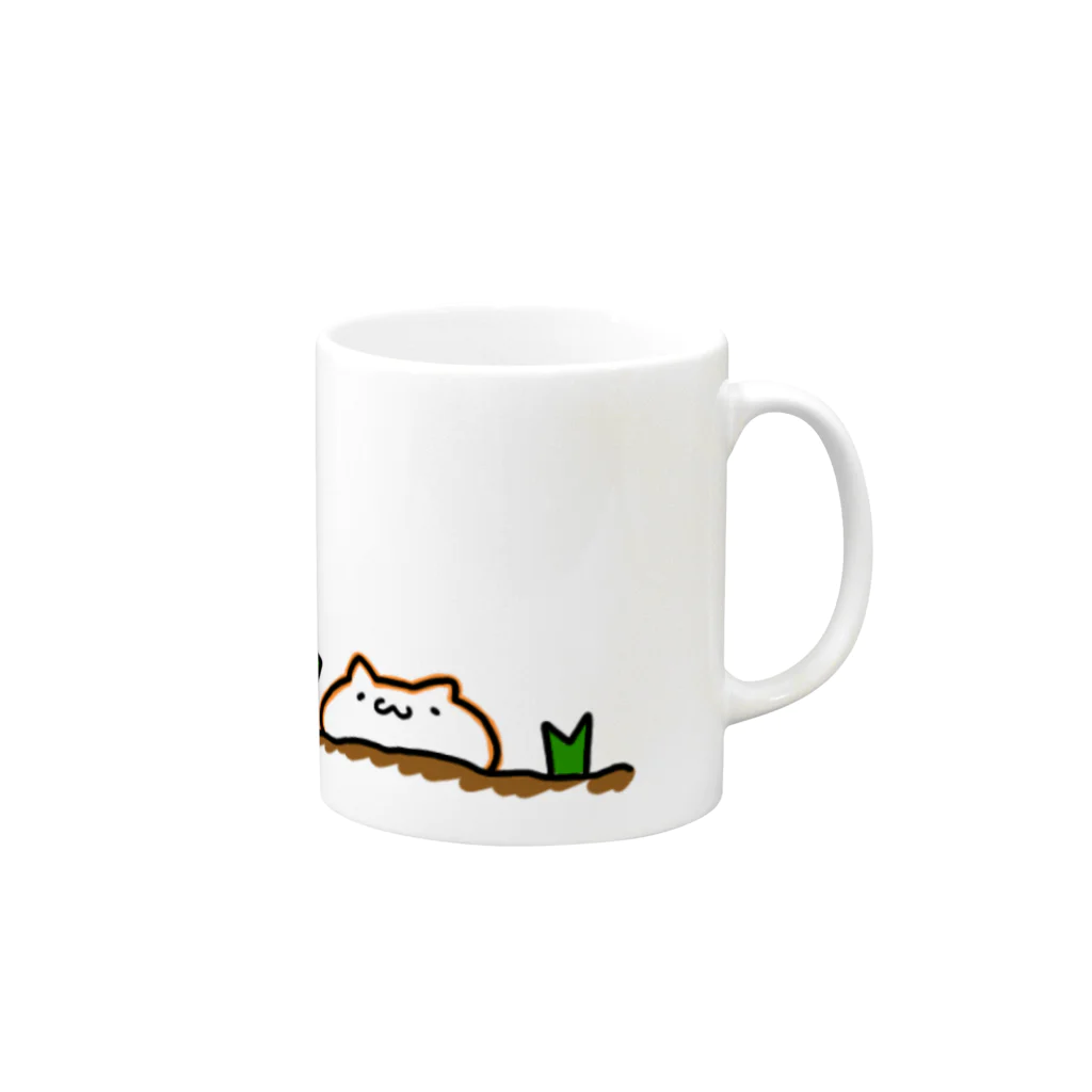 ねぎのねぎ畑  Mug :right side of the handle