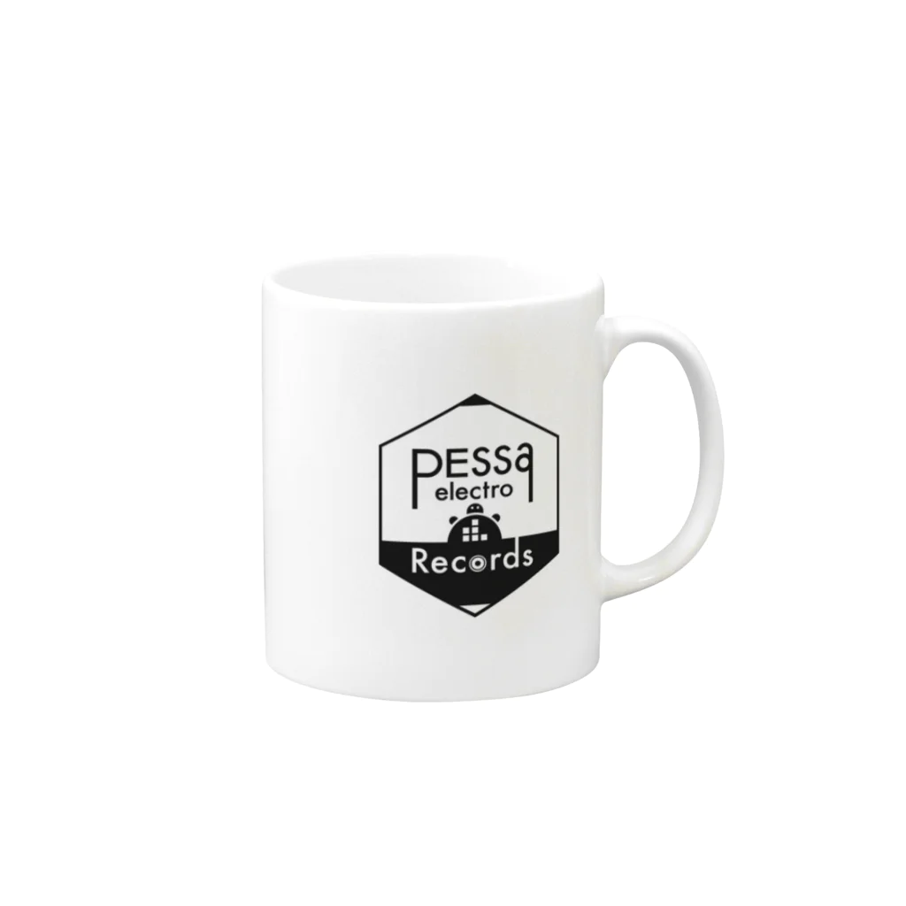 Kelopelo PessaelectroのPessaelectro logoシリーズ マグカップの取っ手の右面