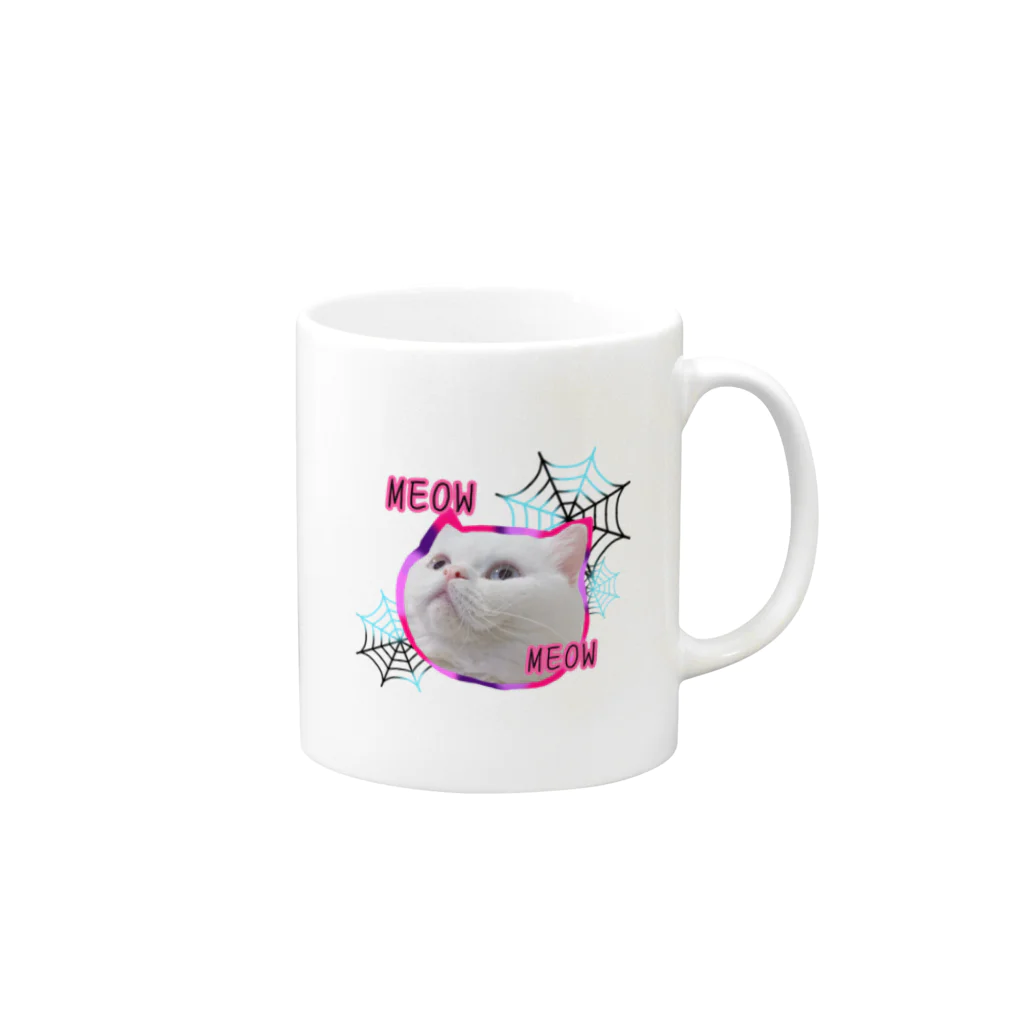 NukoNukoの猫ロック Mug :right side of the handle