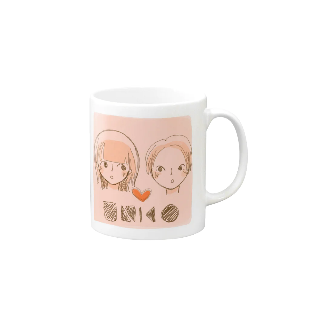 まつおかのunkocouple2 Mug :right side of the handle