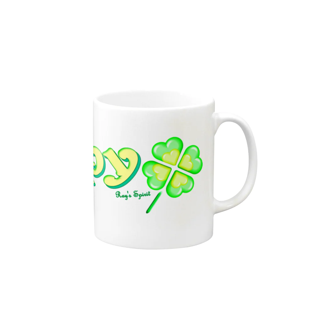 Ray's Spirit　レイズスピリットのHappy Mug :right side of the handle