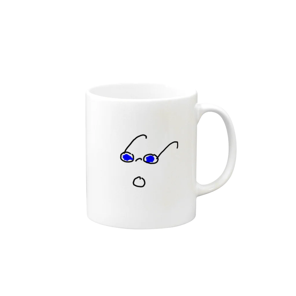 HIroakiのメガネがくもった・・・ Mug :right side of the handle