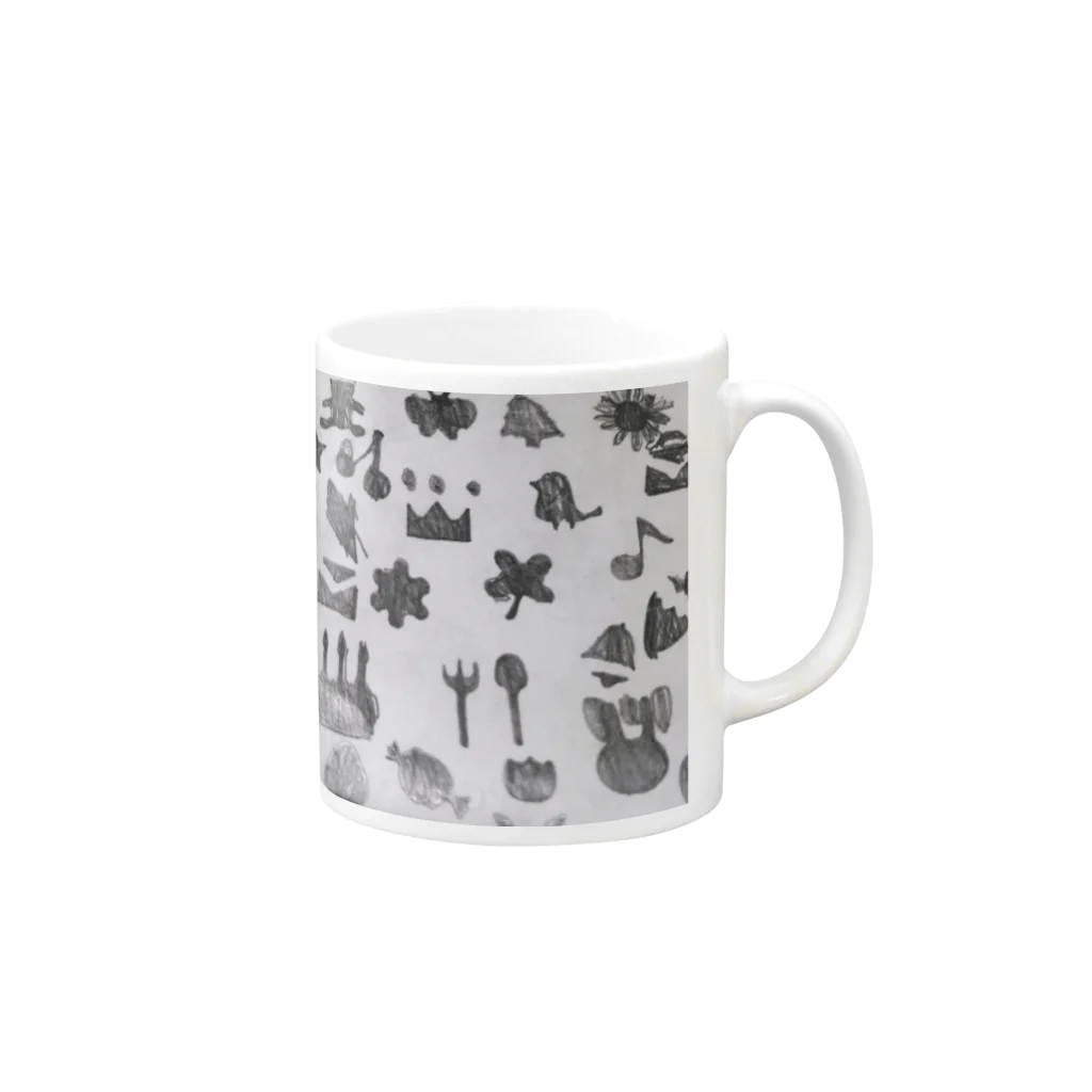 ねこのいろぴー Mug :right side of the handle