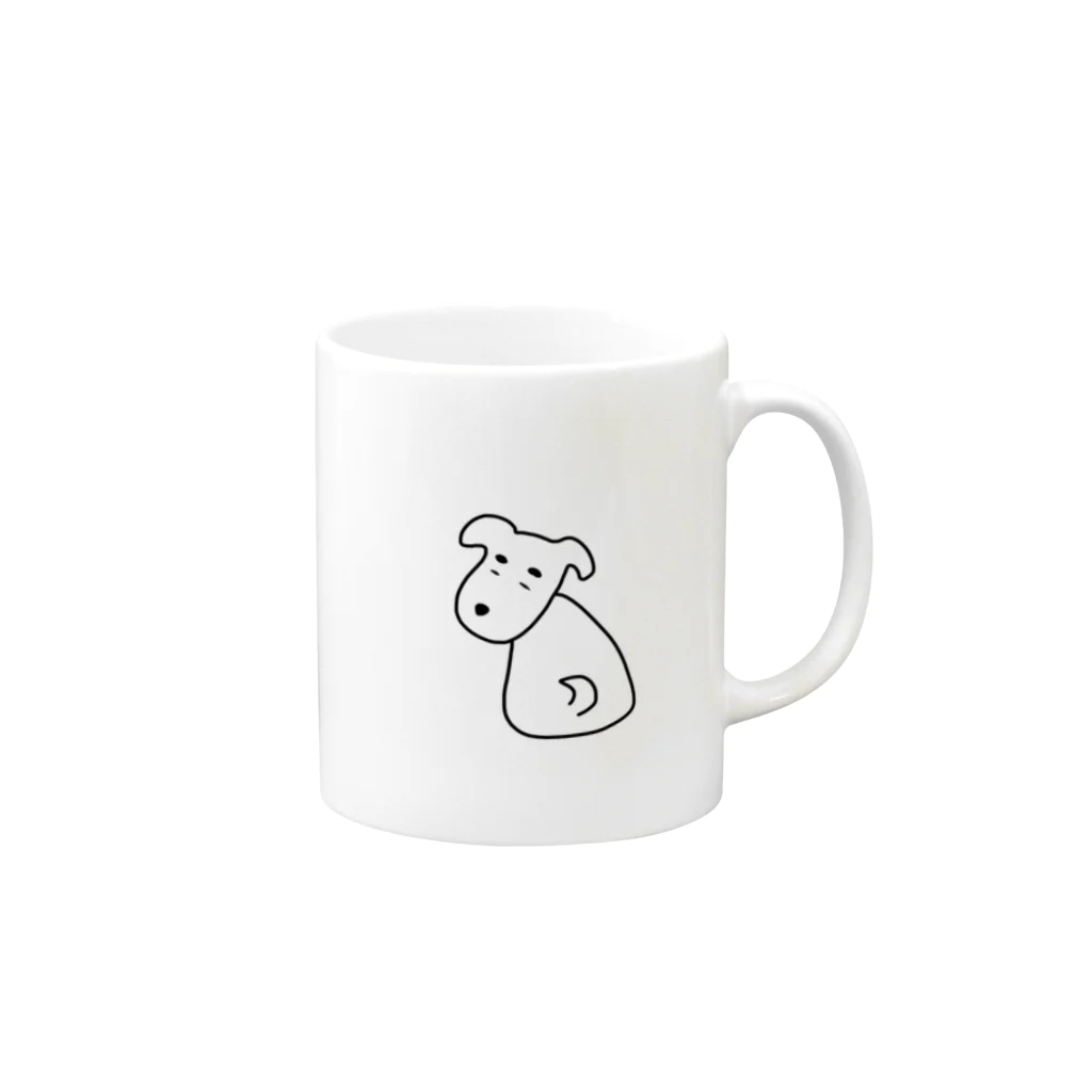 はらっふるのやる気ないわん。（振り向き） Mug :right side of the handle