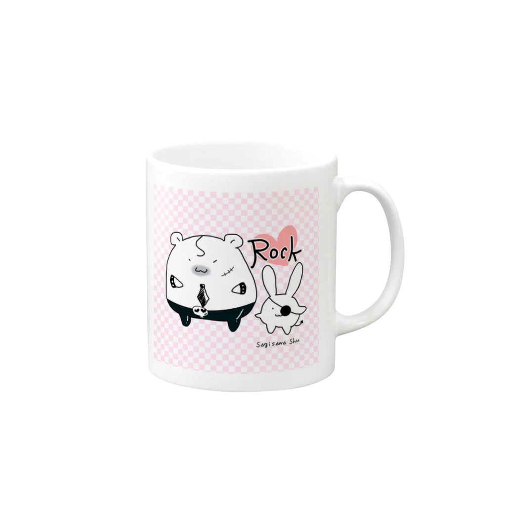 BabyShu shopのSagihamu RockシリーズtypeA Mug :right side of the handle