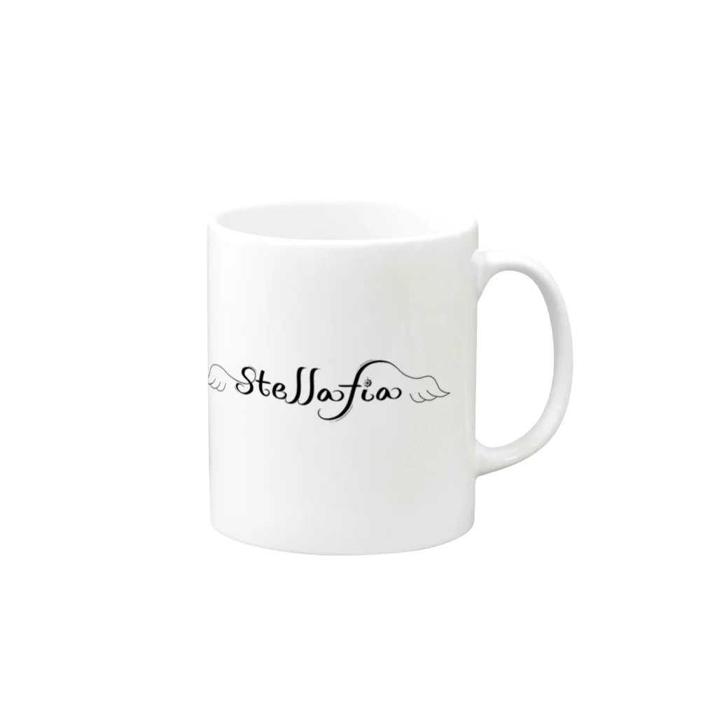 stellafiaのstellafiaロゴグッズ Mug :right side of the handle